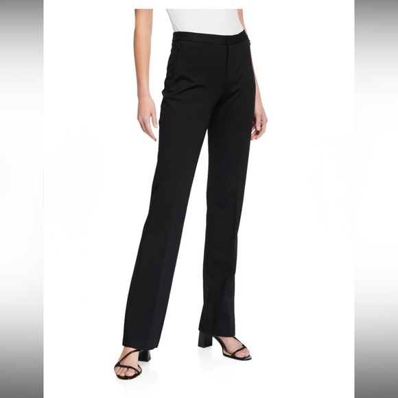 Kobi Halperin Black Slim Ankle Pants Size 10 | Zip Front & Pockets 28.25” Inseam - Picture 1 of 5